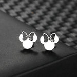 Boucles d'oreilles en acier inoxydable pour femmes, Anime, Mignon, Dessin animé, Souris
