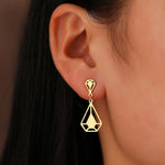 boucles  d'oreilles design diamant